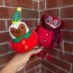 TARGET WONDERSHOP BIRD ELF & BIRD WEARING LEOPARD SCARF 2CT